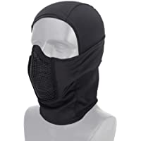DETECH Tactical Gear - Pasamontañas transpirable de malla para cara completa- Airsoft CS- para caza- ciclismo- capucha y…